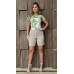 034380 Blusa Manga Curta Ramany Estampa Abstrata